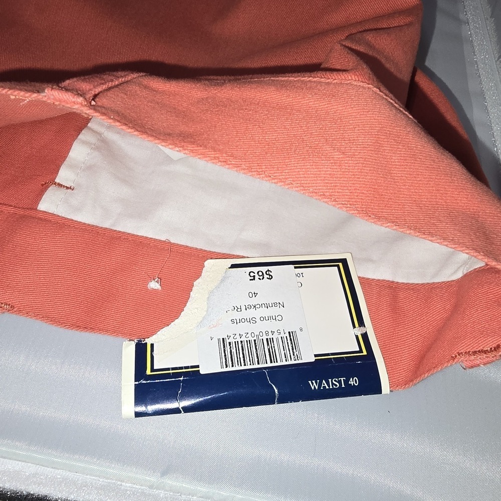 Mobile Bay by Charles Oliver Chino Shorts Red Coral Size 40 Men Resort, Tropical - Picture 8 of 10